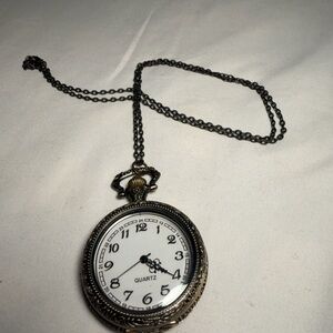 Vintage Style Pocket Watch Necklace